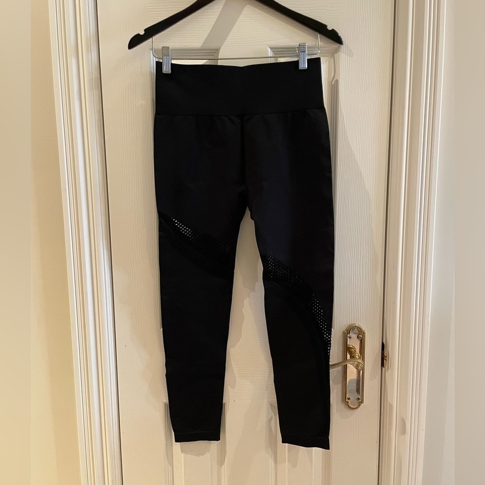 Black cutout Zyia leggings